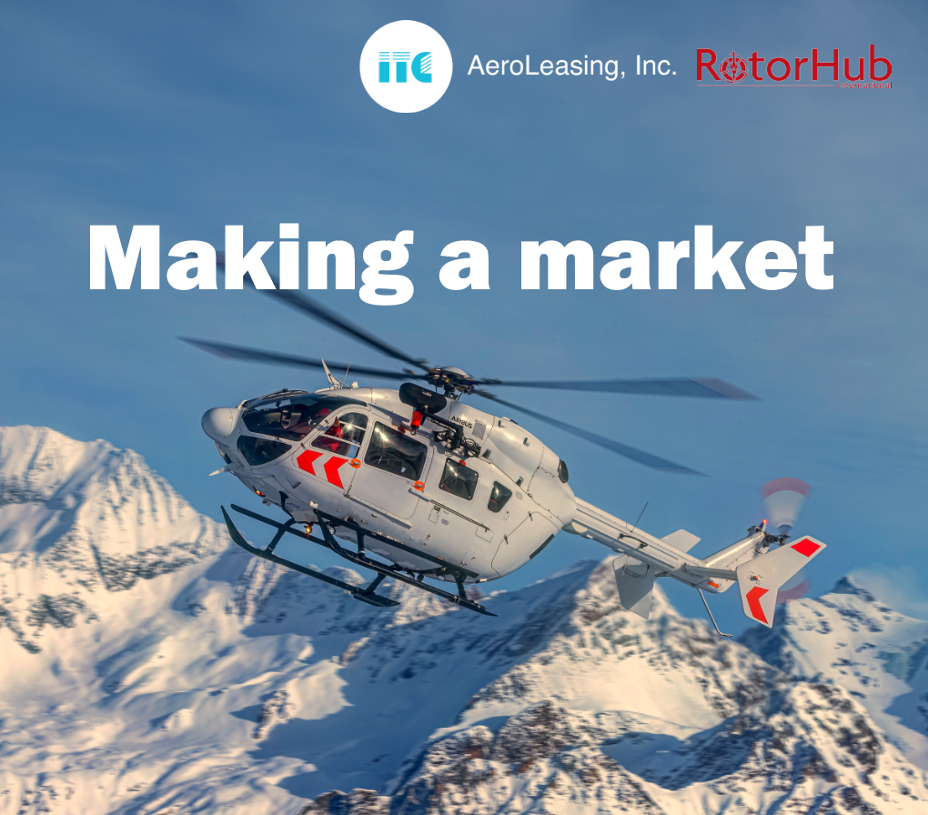 ems helicopter flying, illustration for ITC AeroLeasing article written for Rotorhub